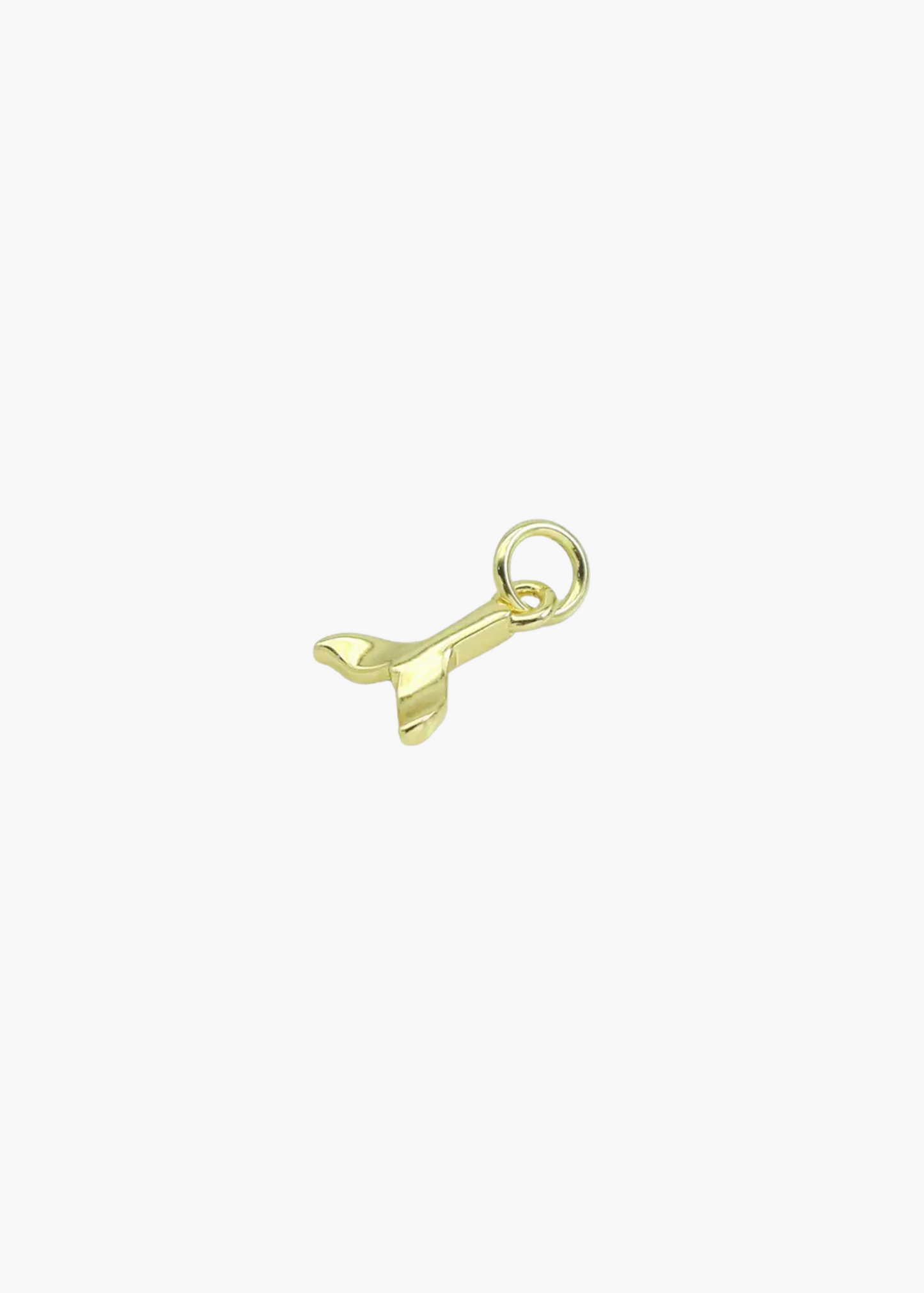 Gold fish tail charm