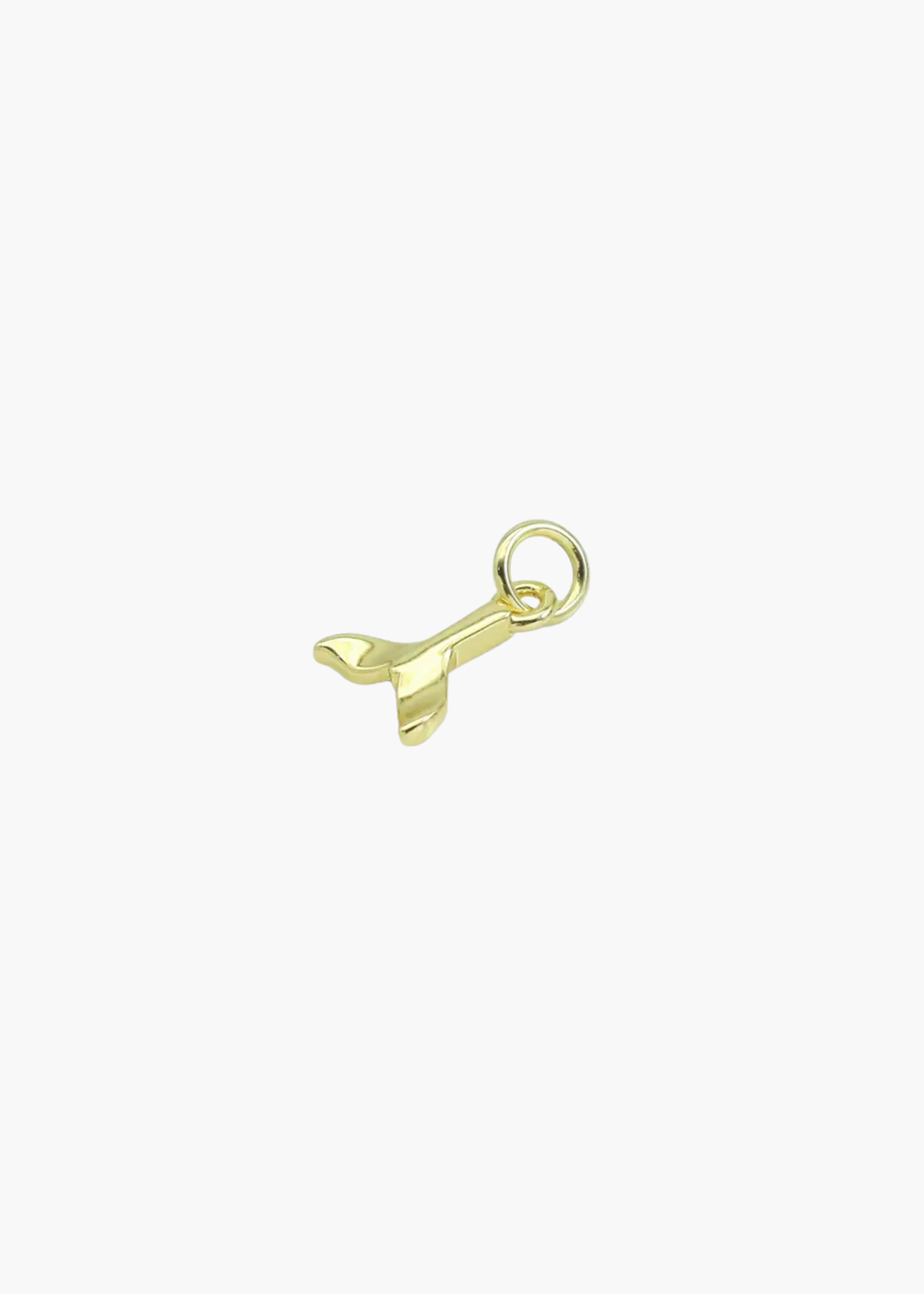 Gold fish tail charm