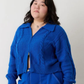 Grace zip cardigan, blue