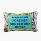 Mahjong needlepoint pillow