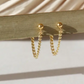 La mer studs, gold