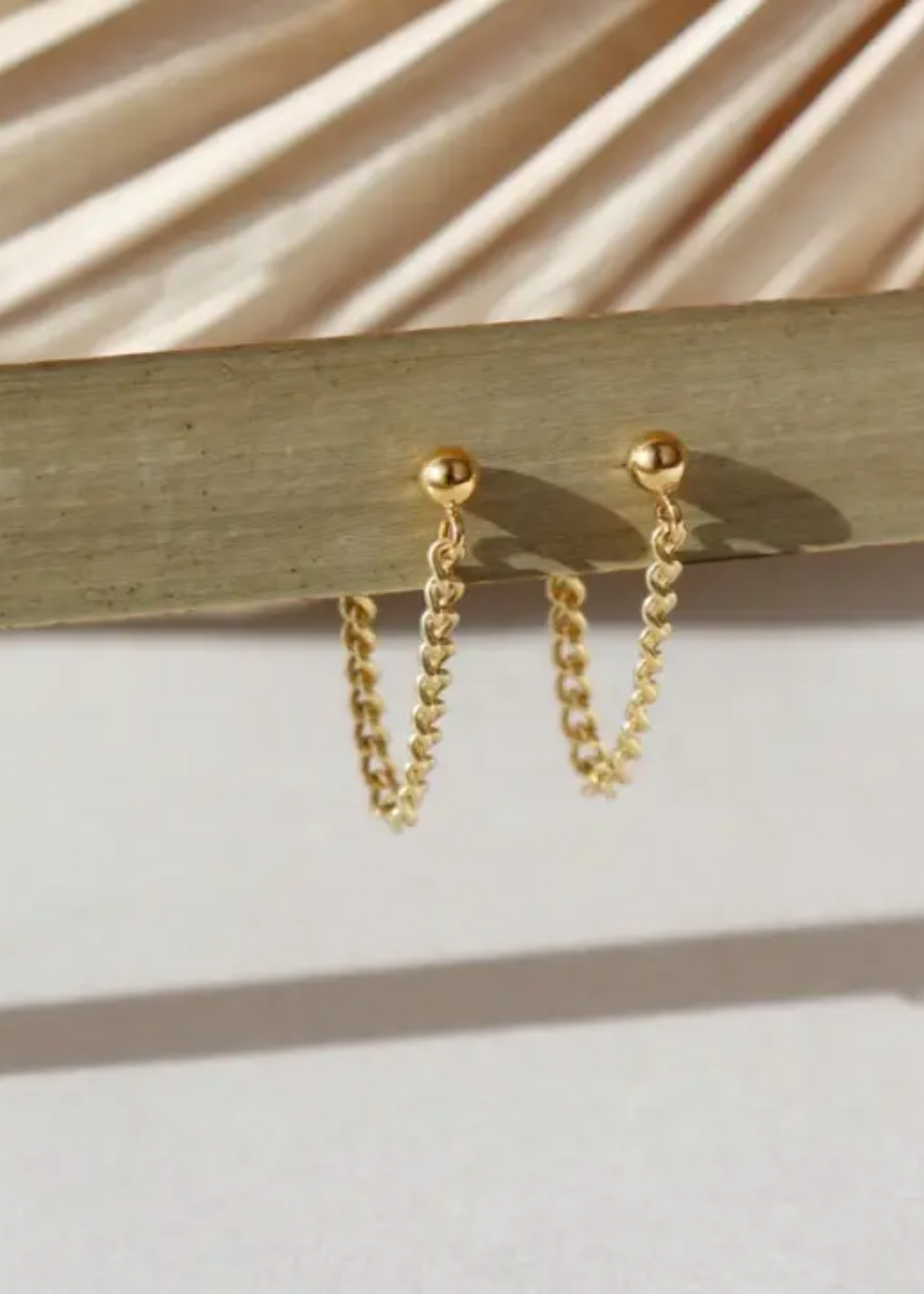 La mer studs, gold