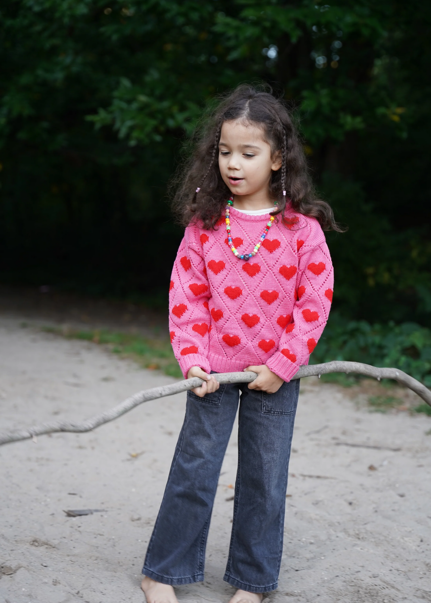 Kids love sweater, pink
