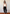 Elastic barrel pants, black