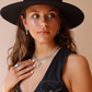 Alex chain studs, silver