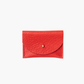 Cardholder, red leather
