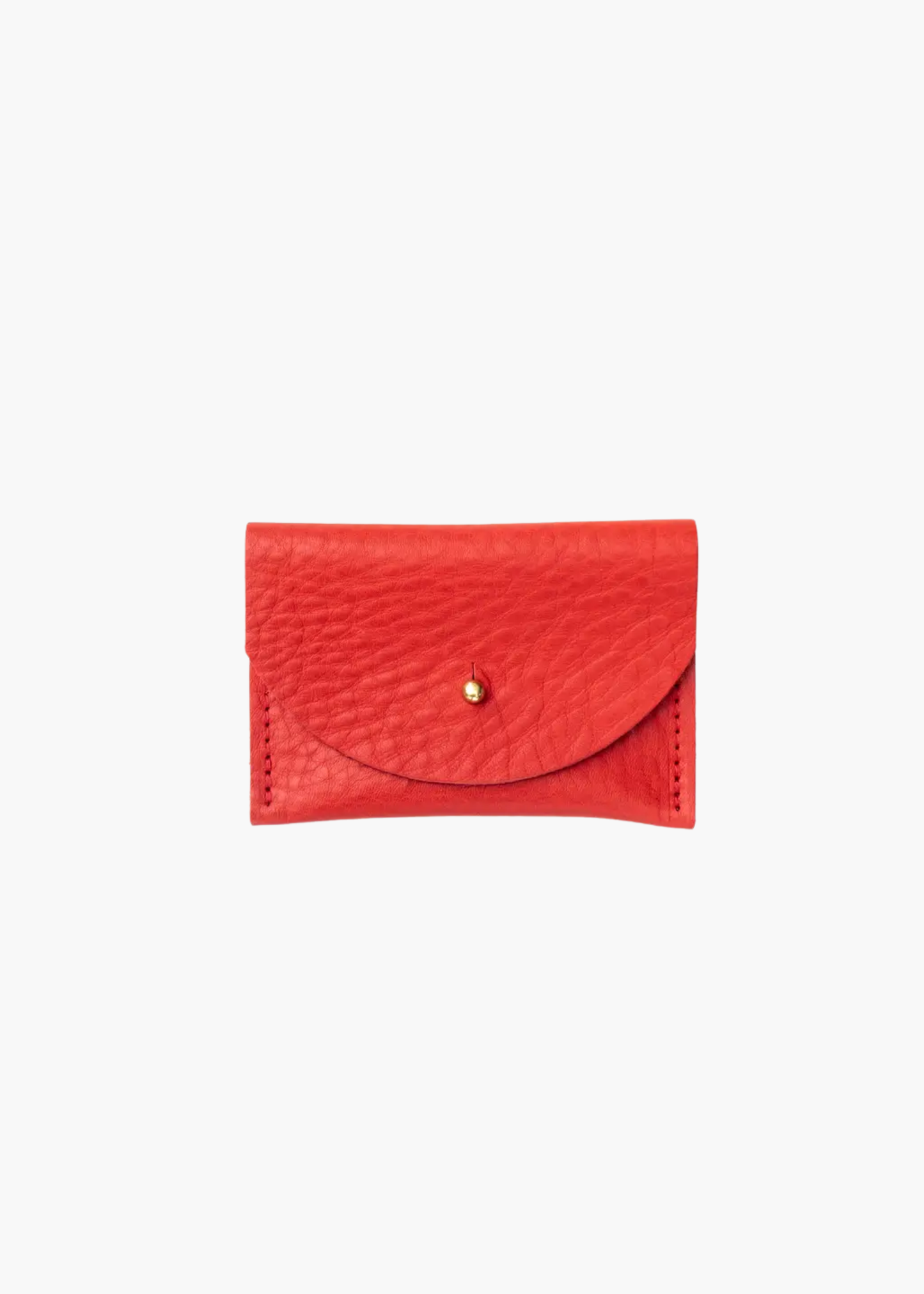 Cardholder, red leather