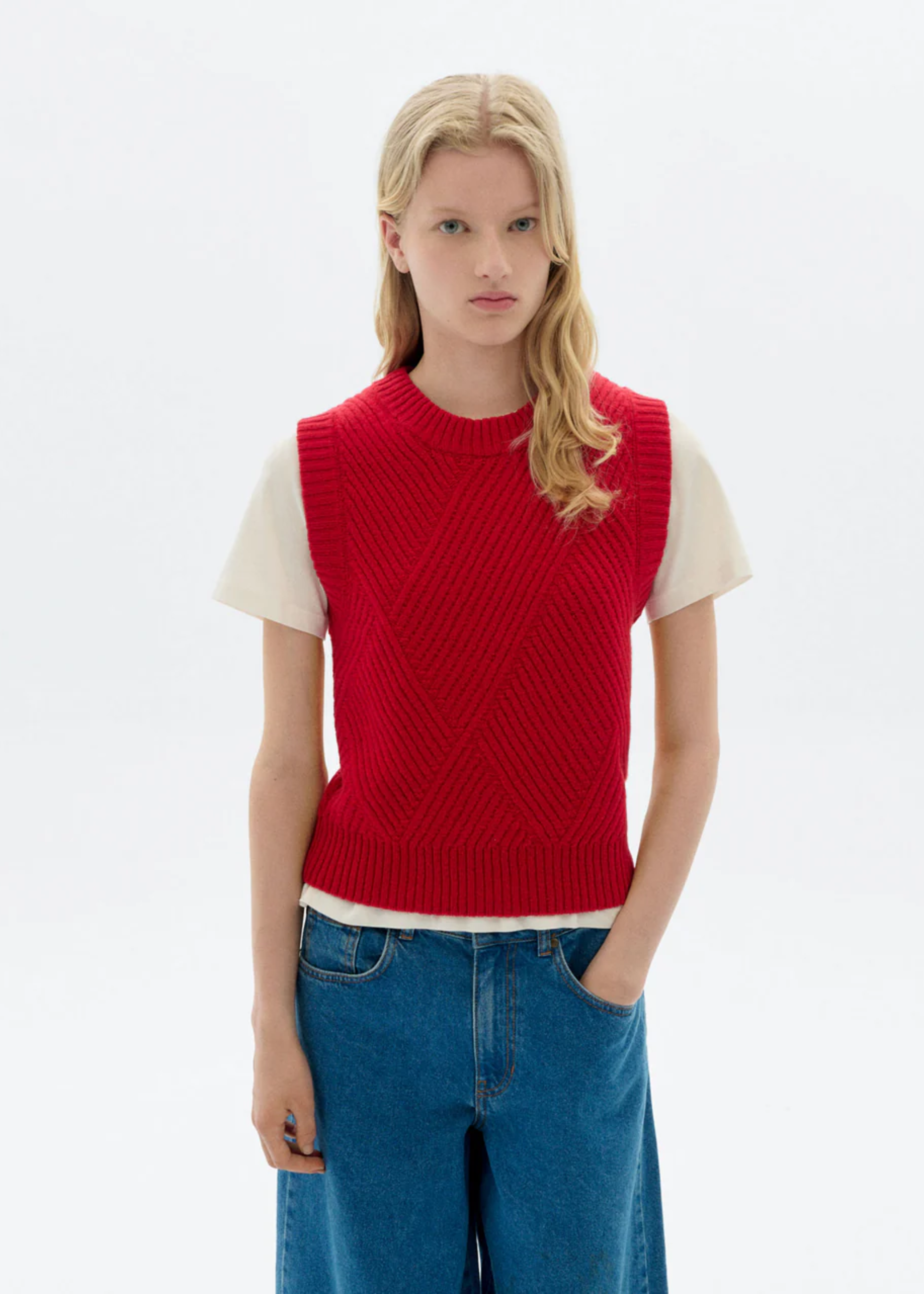 Kaia vest, red