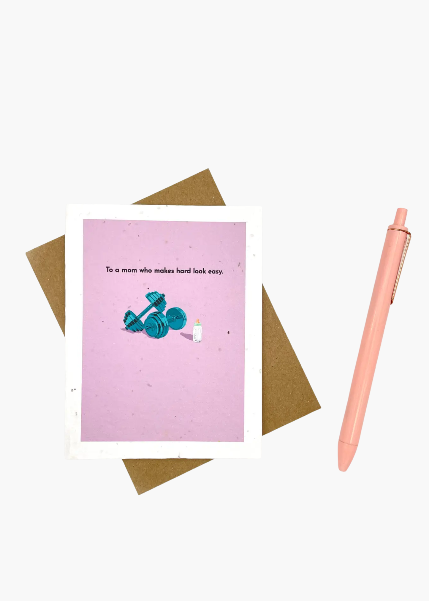 To a mom who makes hard look easy card