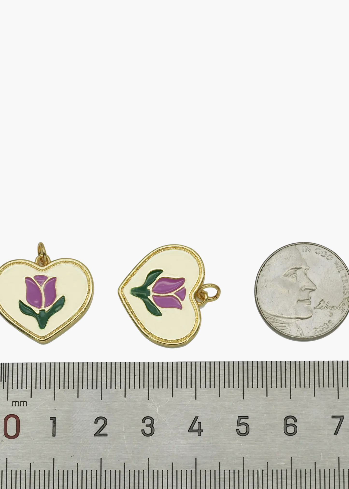 Tulip flower charm
