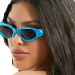 Kat x money moves sunglasses, blue