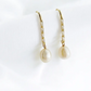 Save the date dangle earrings