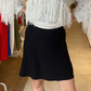 Short and simple skirt, black