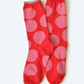 Big dot sock, red