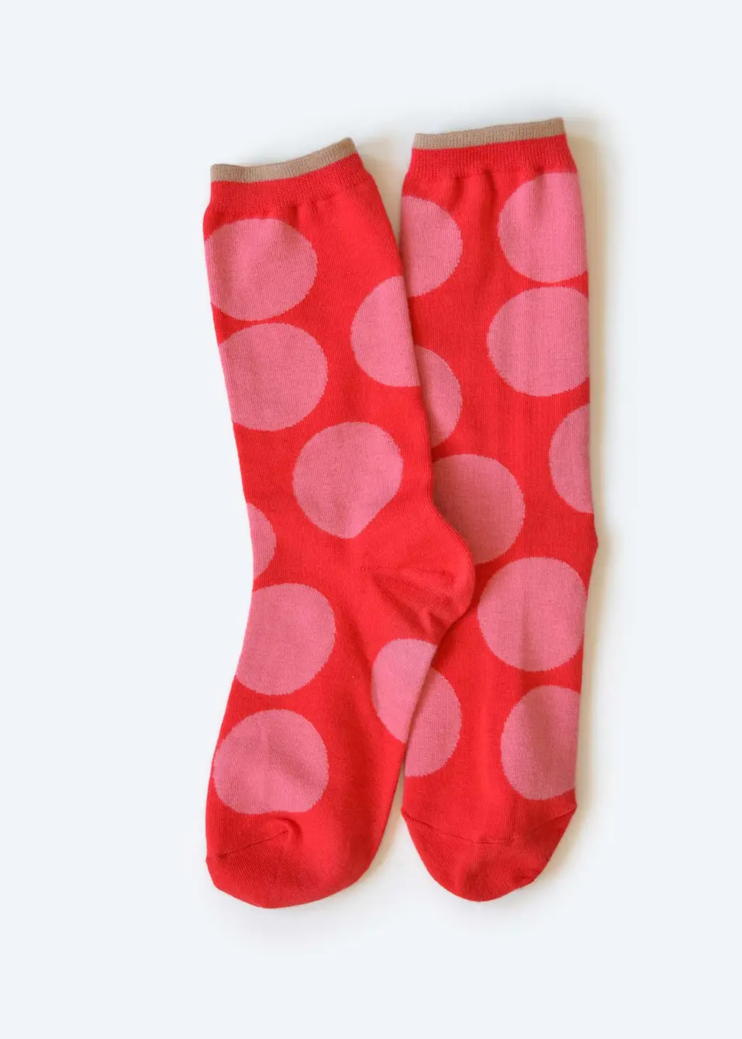 Big dot sock, red