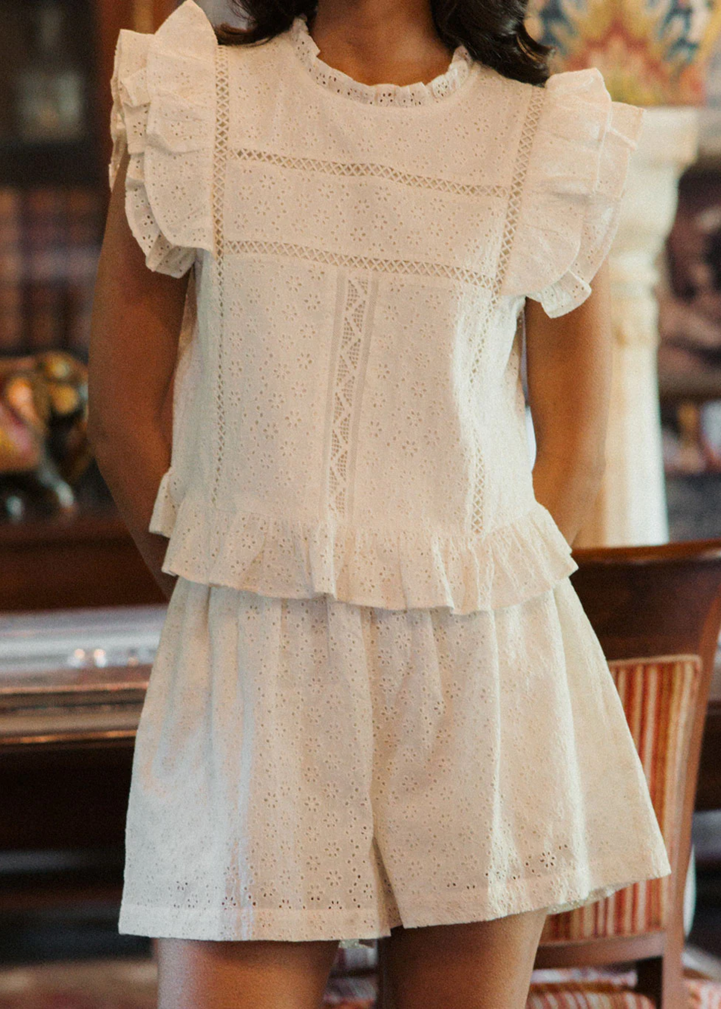 Olivia shorts, white