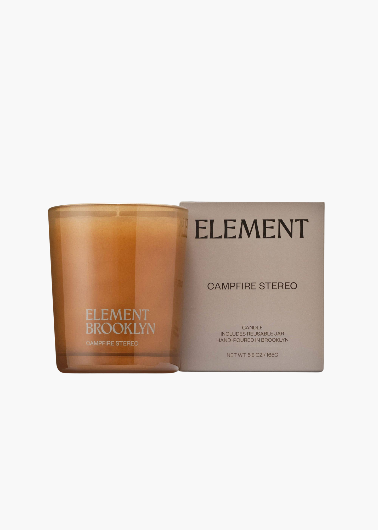 Refillabe campfire stereo candle