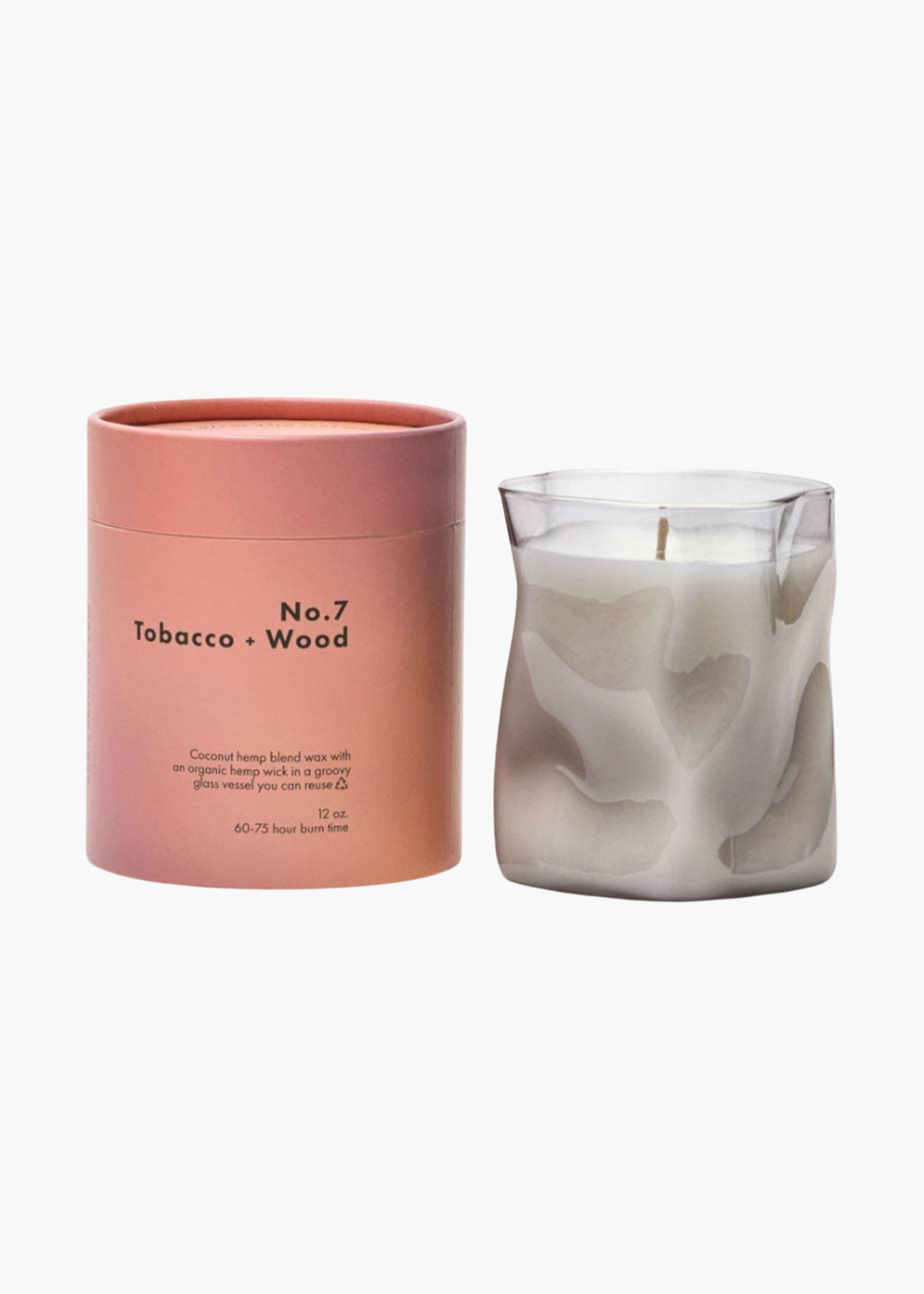 No. 7 tobacco + wood candle