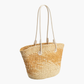 Sunset straw tote bag