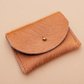 Cardholder, peach cowhide