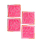 Pink blossom cocktail napkins