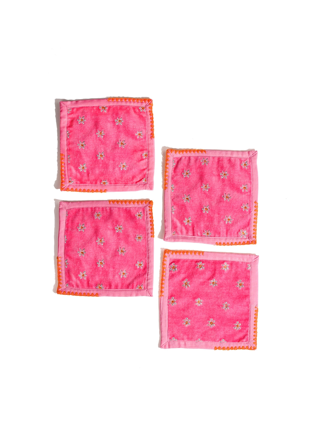 Pink blossom cocktail napkins