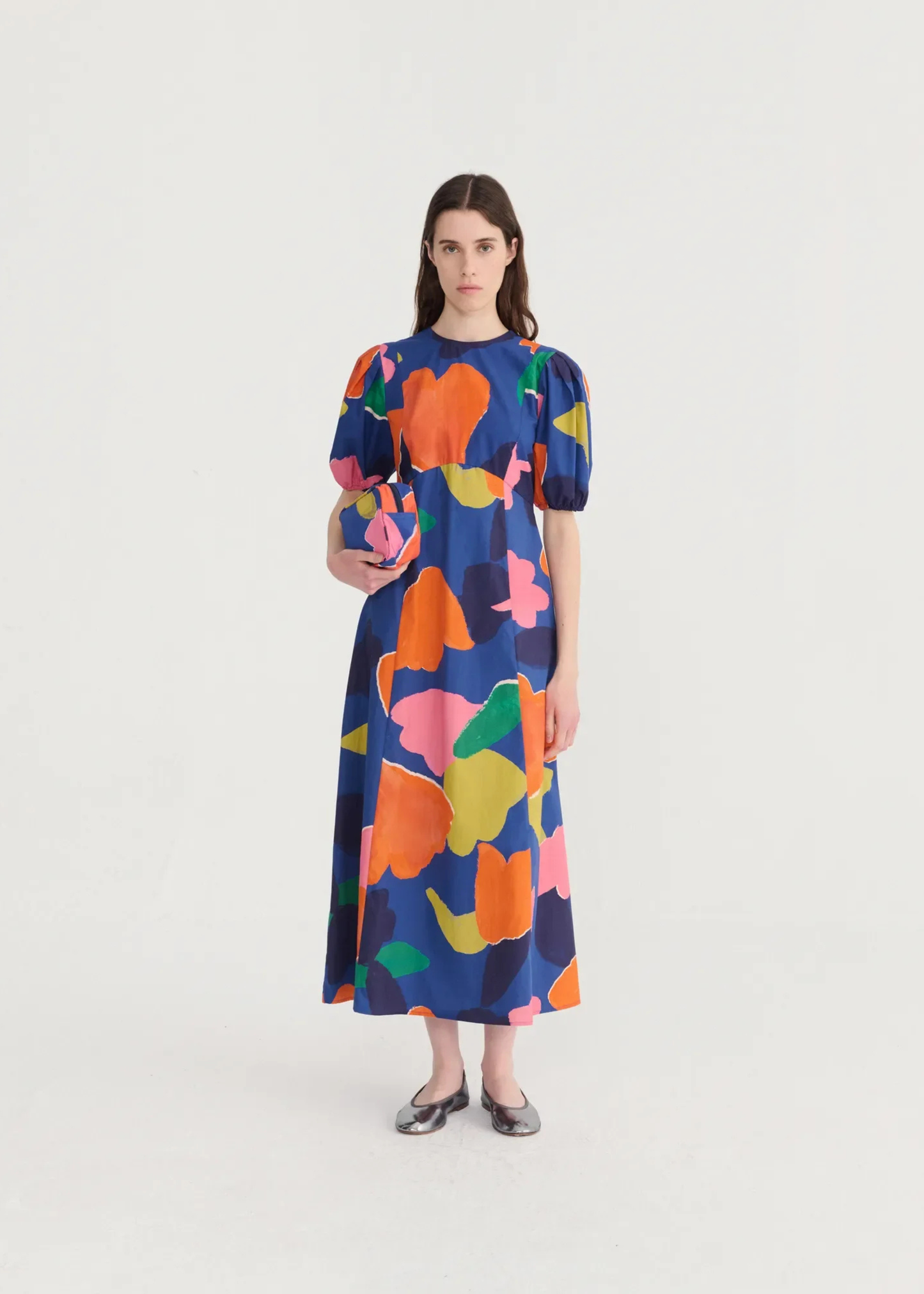 Blooming puff sleeve dress