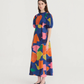 Blooming puff sleeve dress