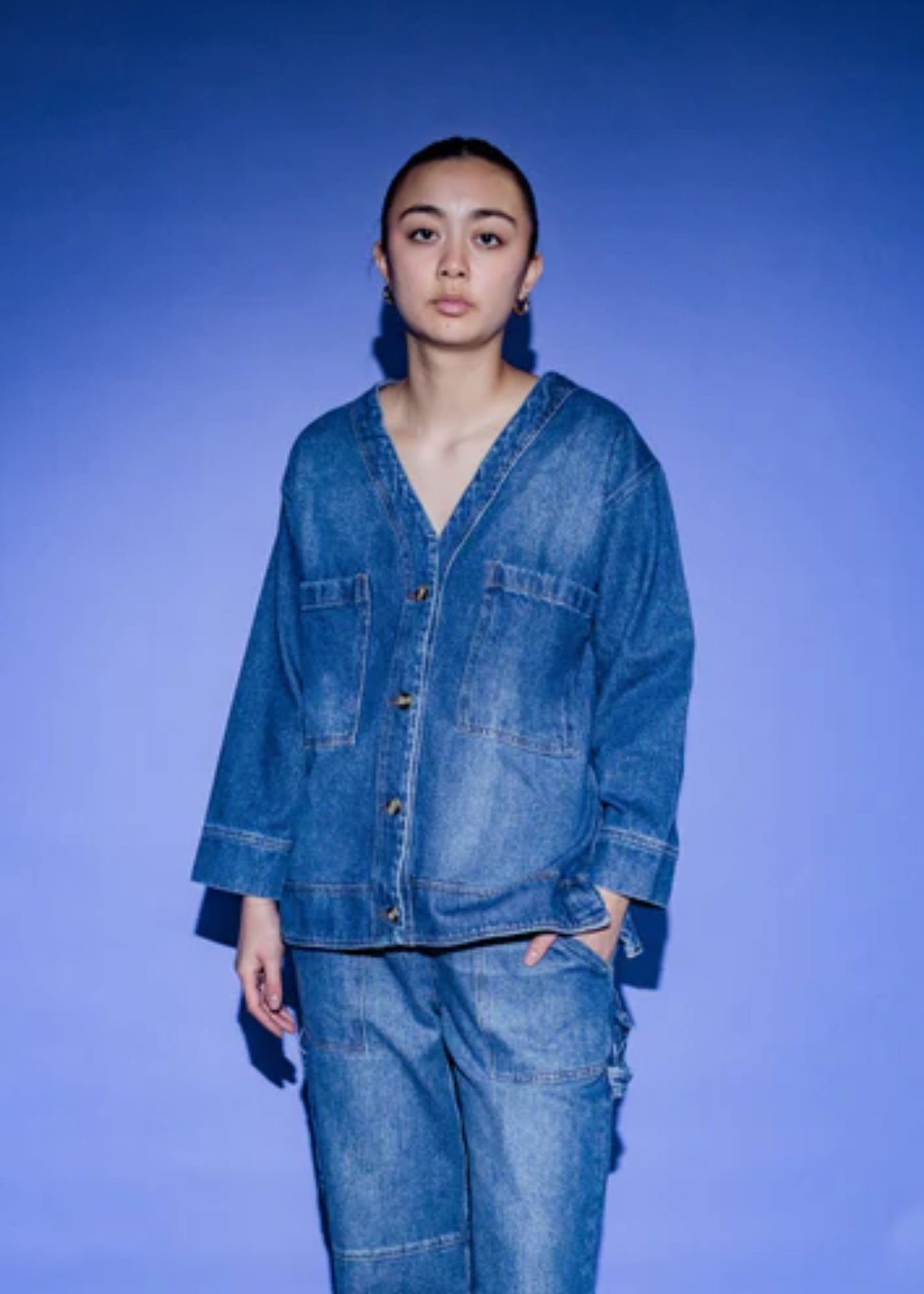 Miguel denim cardigan