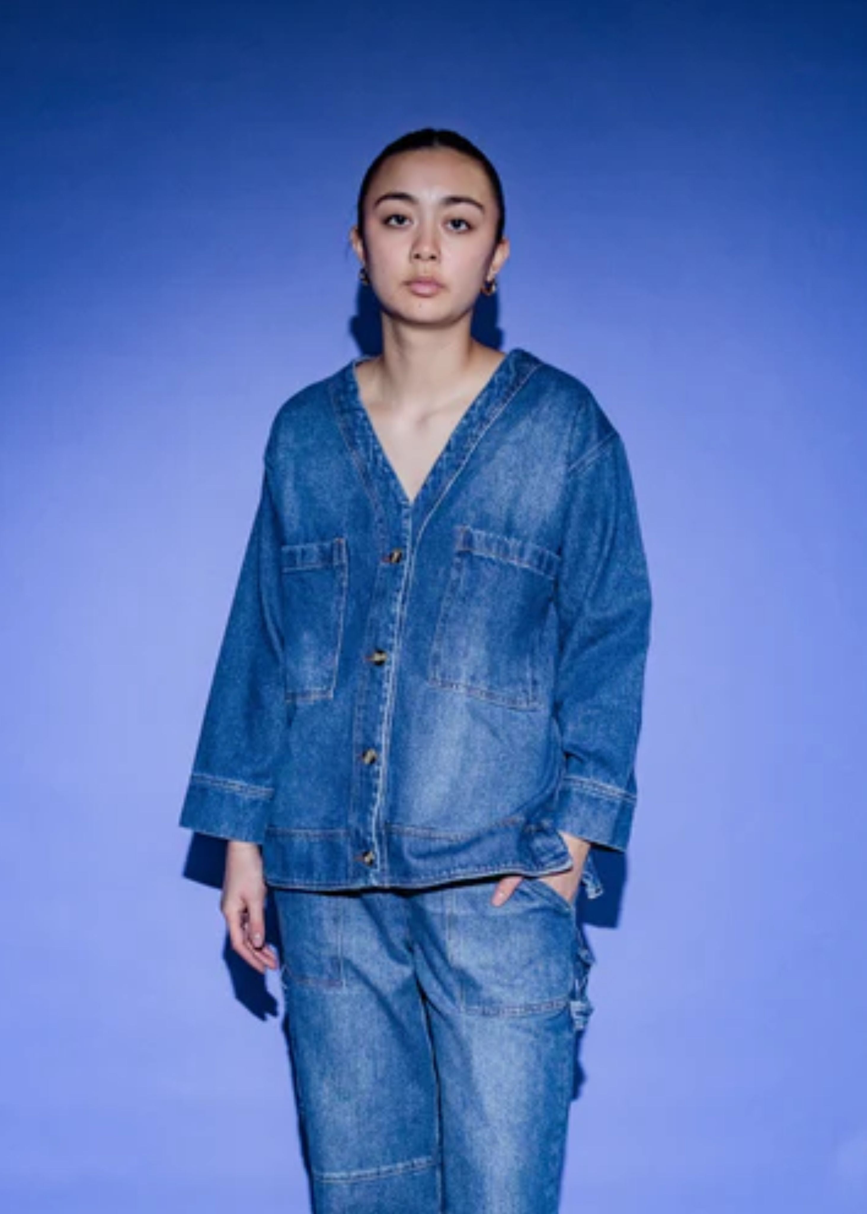 Miguel denim cardigan