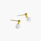 Pearl stud earrings
