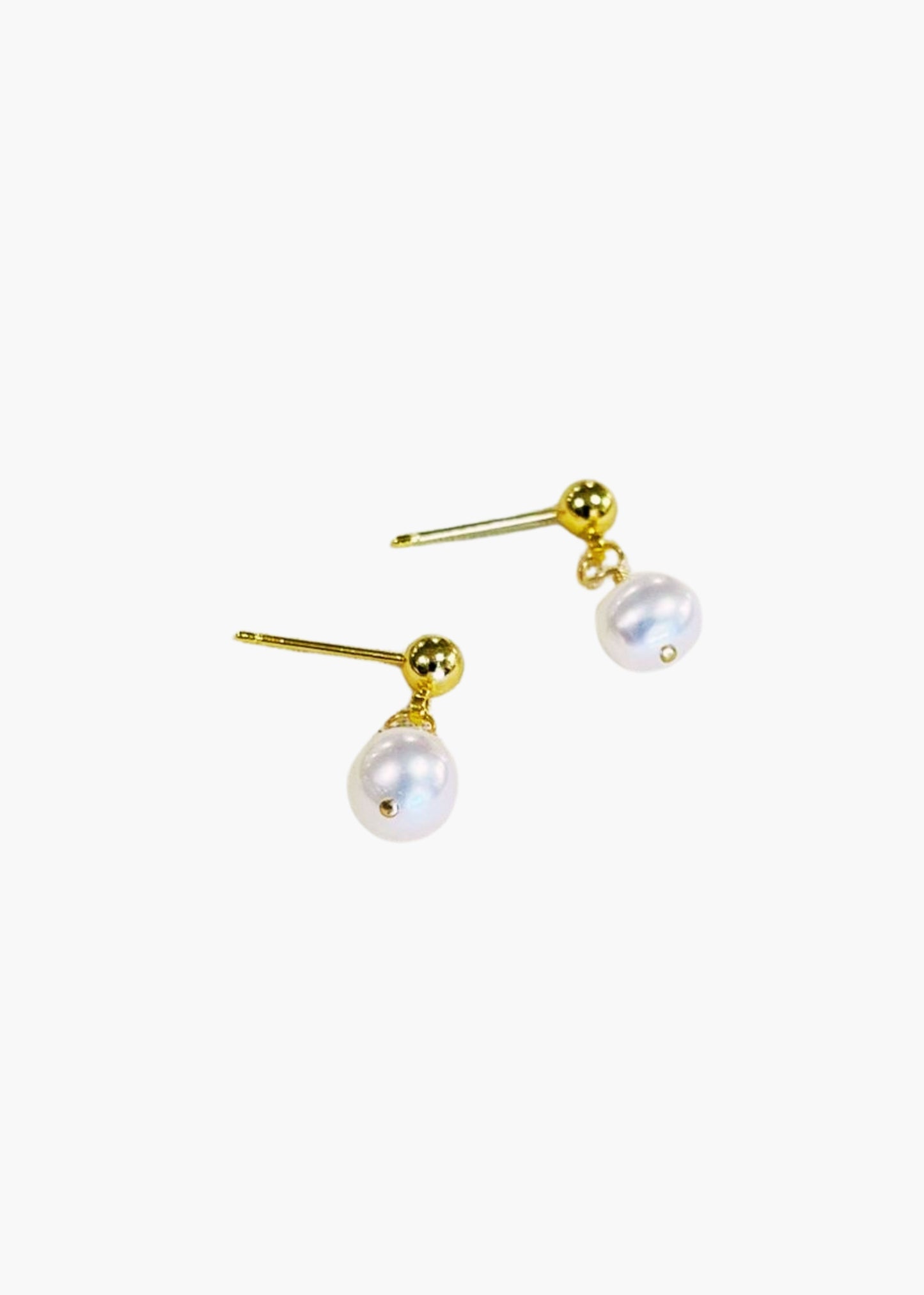 Pearl stud earrings
