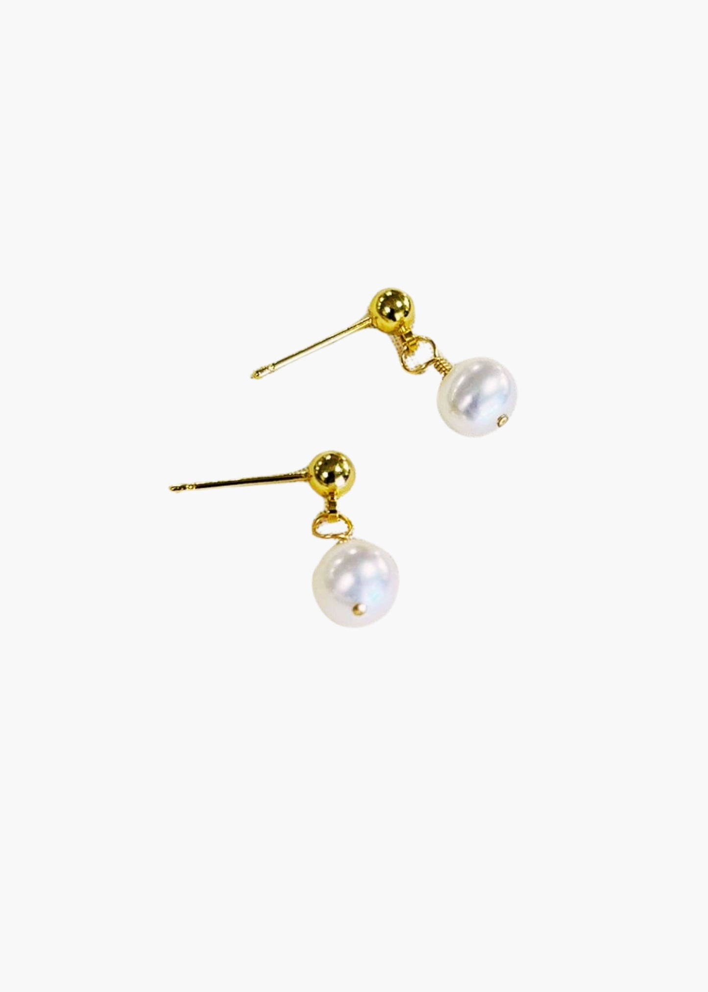Pearl stud earrings