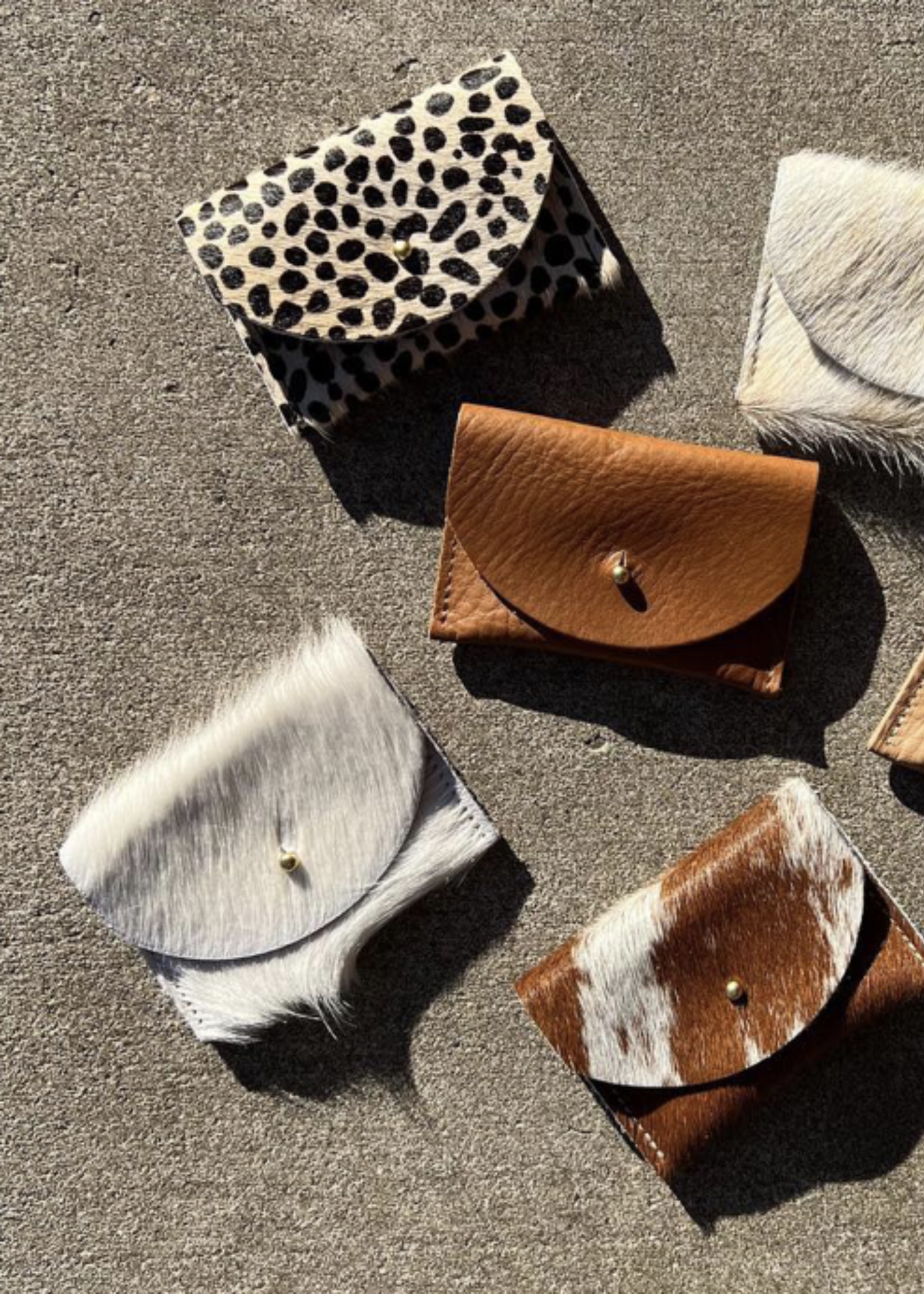 Cardholder, white cowhide