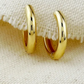 Polished clicker hoop earrings