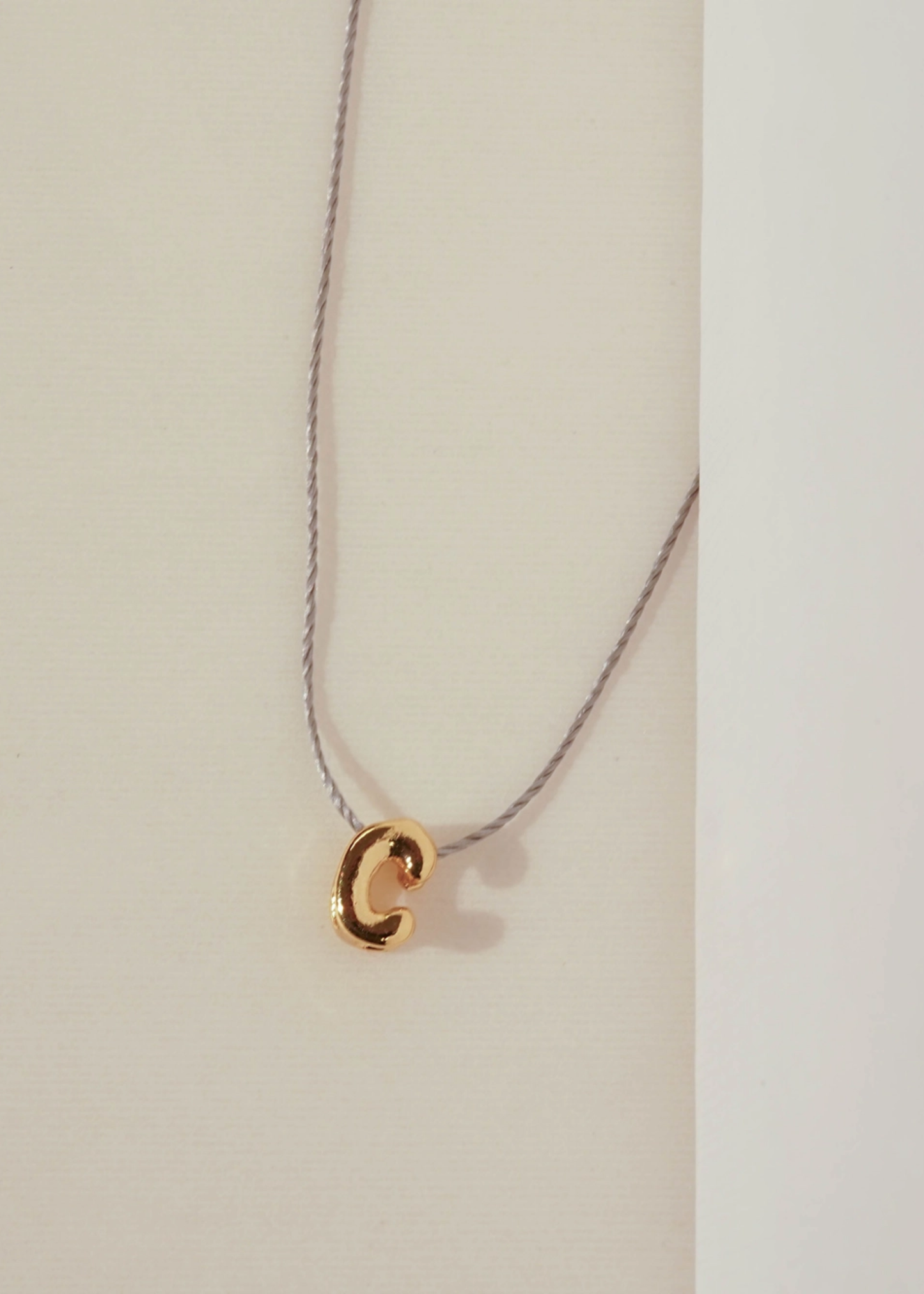 Little initial necklace