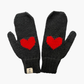 Laura heart mittens