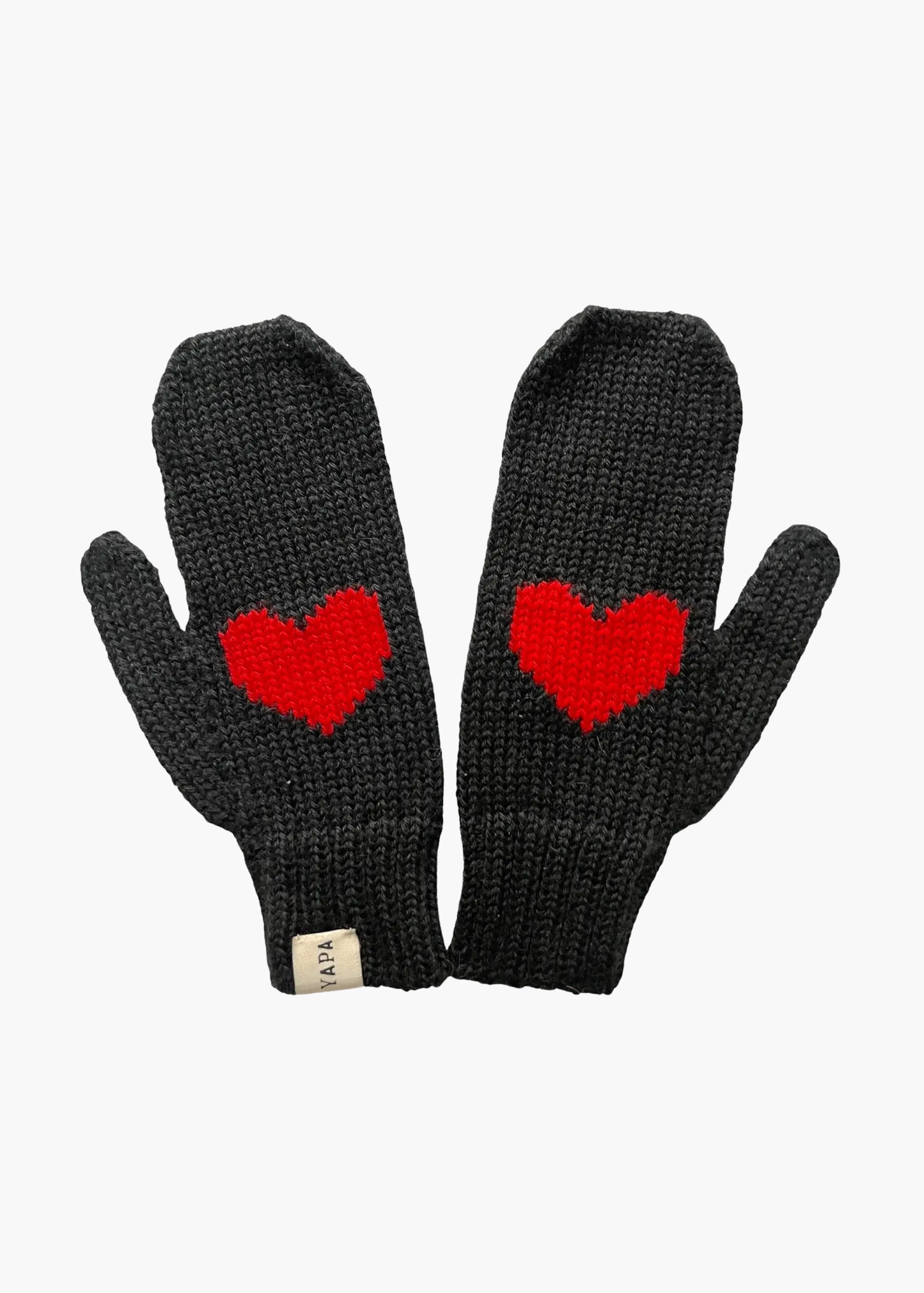 Laura heart mittens