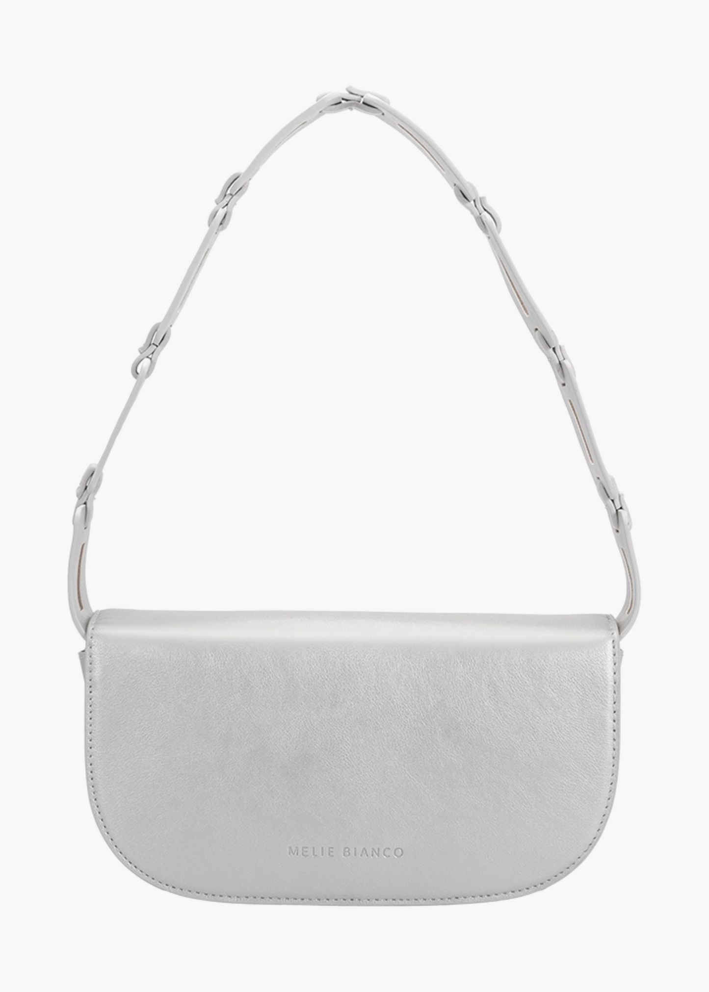 Inez recycled vegan shoulder bag, silver
