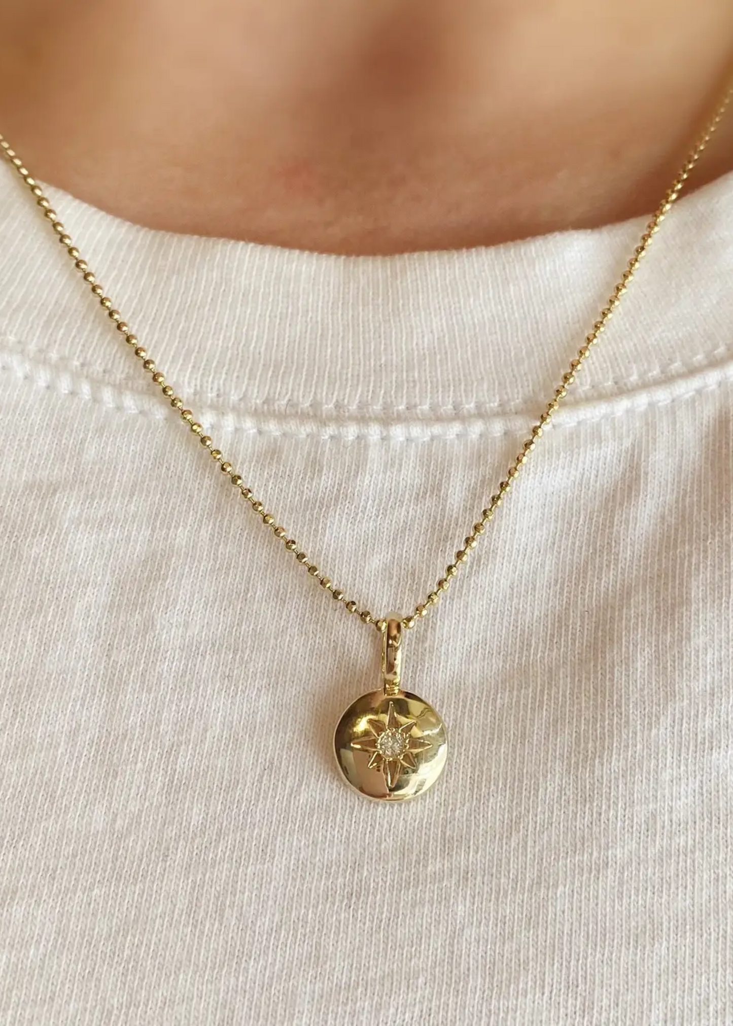 Mini starburst plate pendant