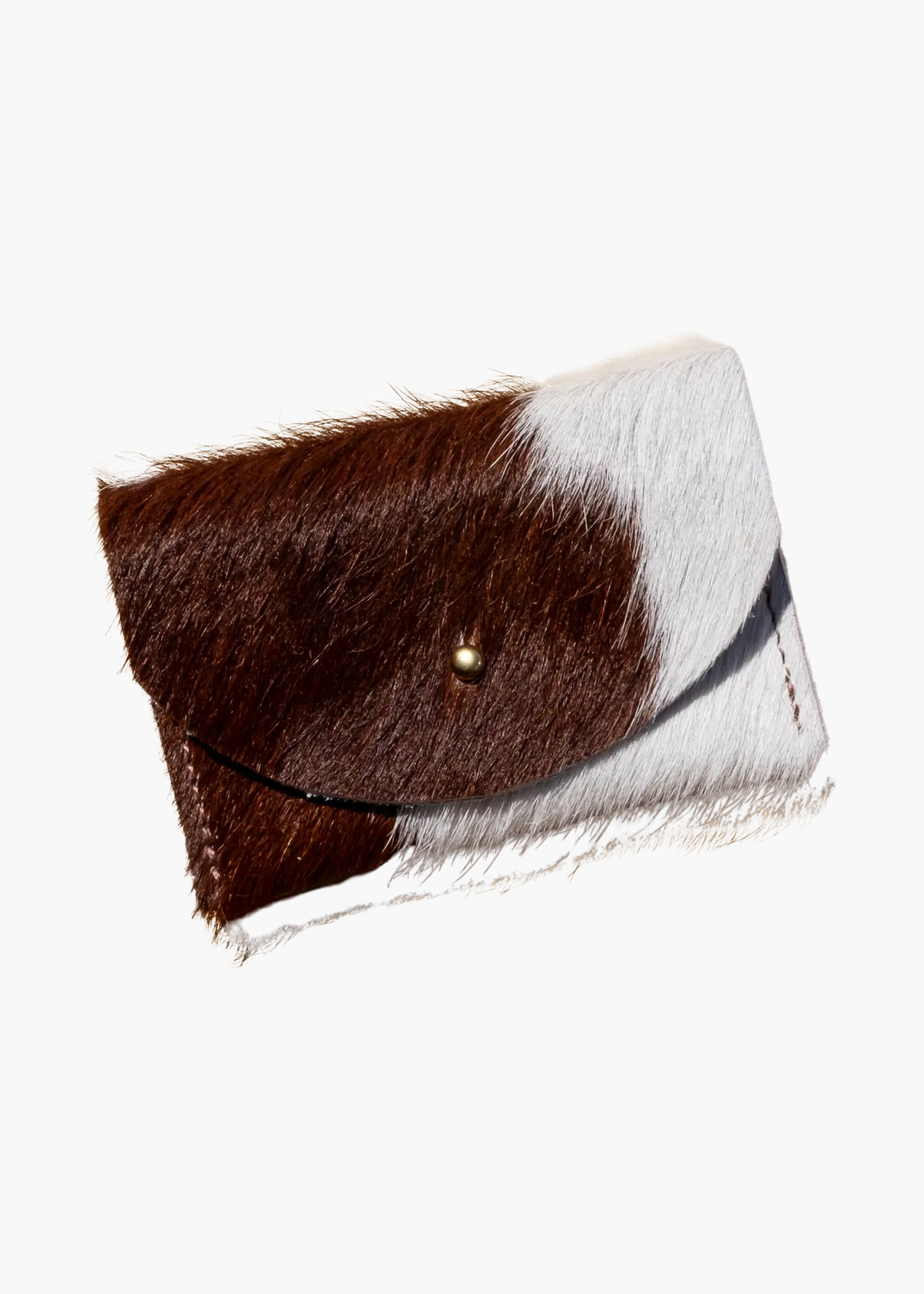 Cardholder, brown and white