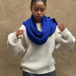Oversized travel wrap, royal blue