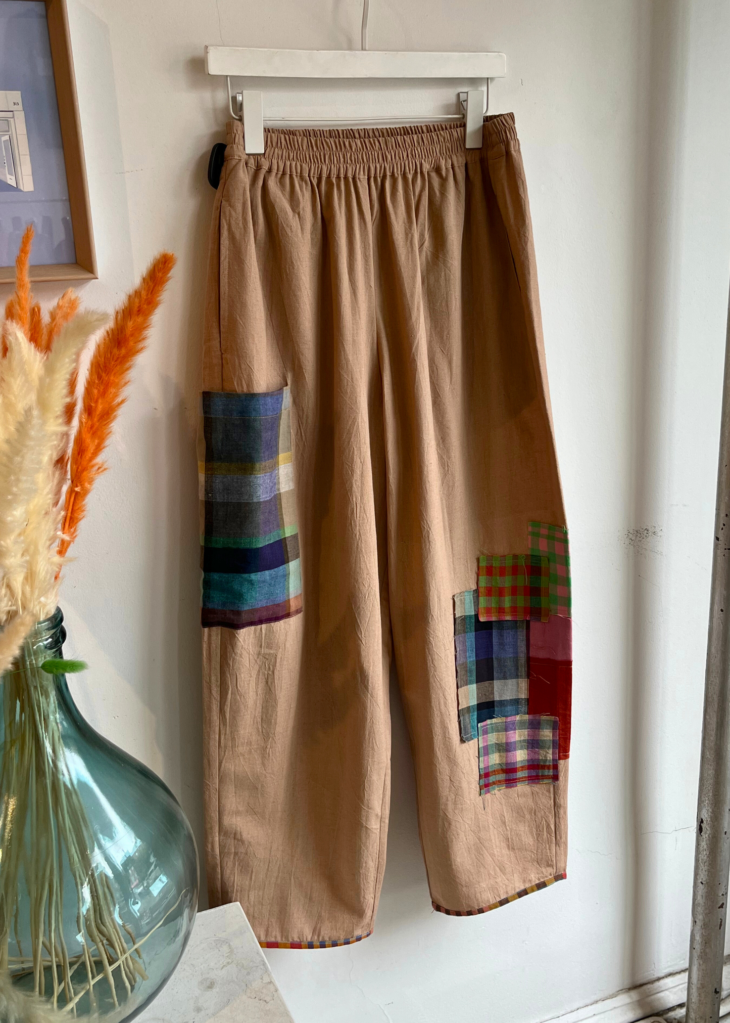 Collage pants, sand patch
