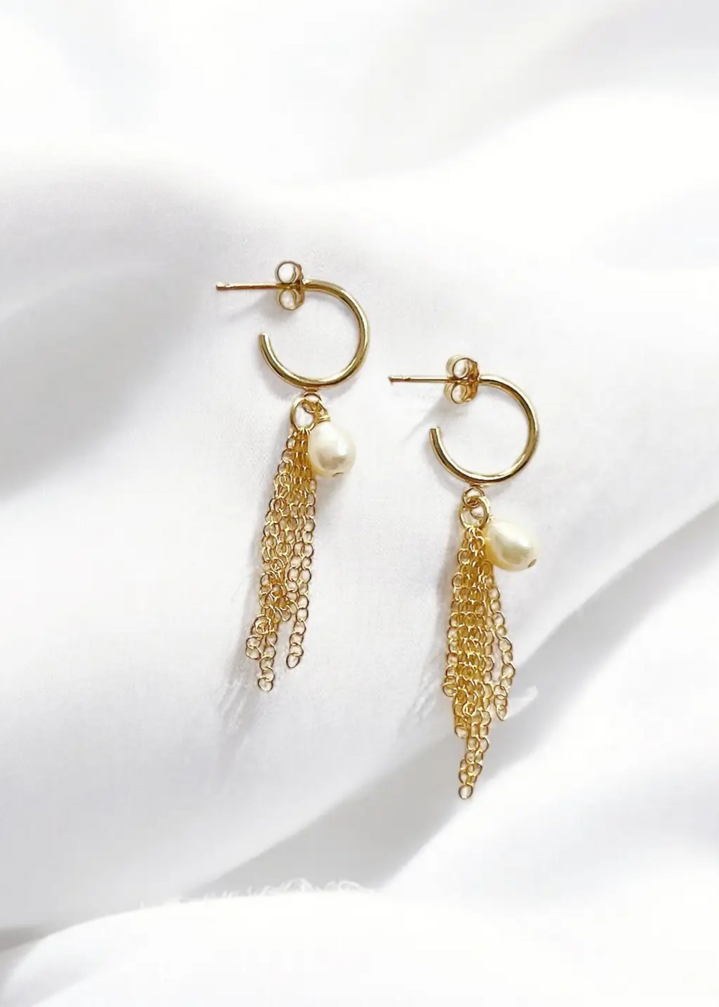 Portia fringe hoops