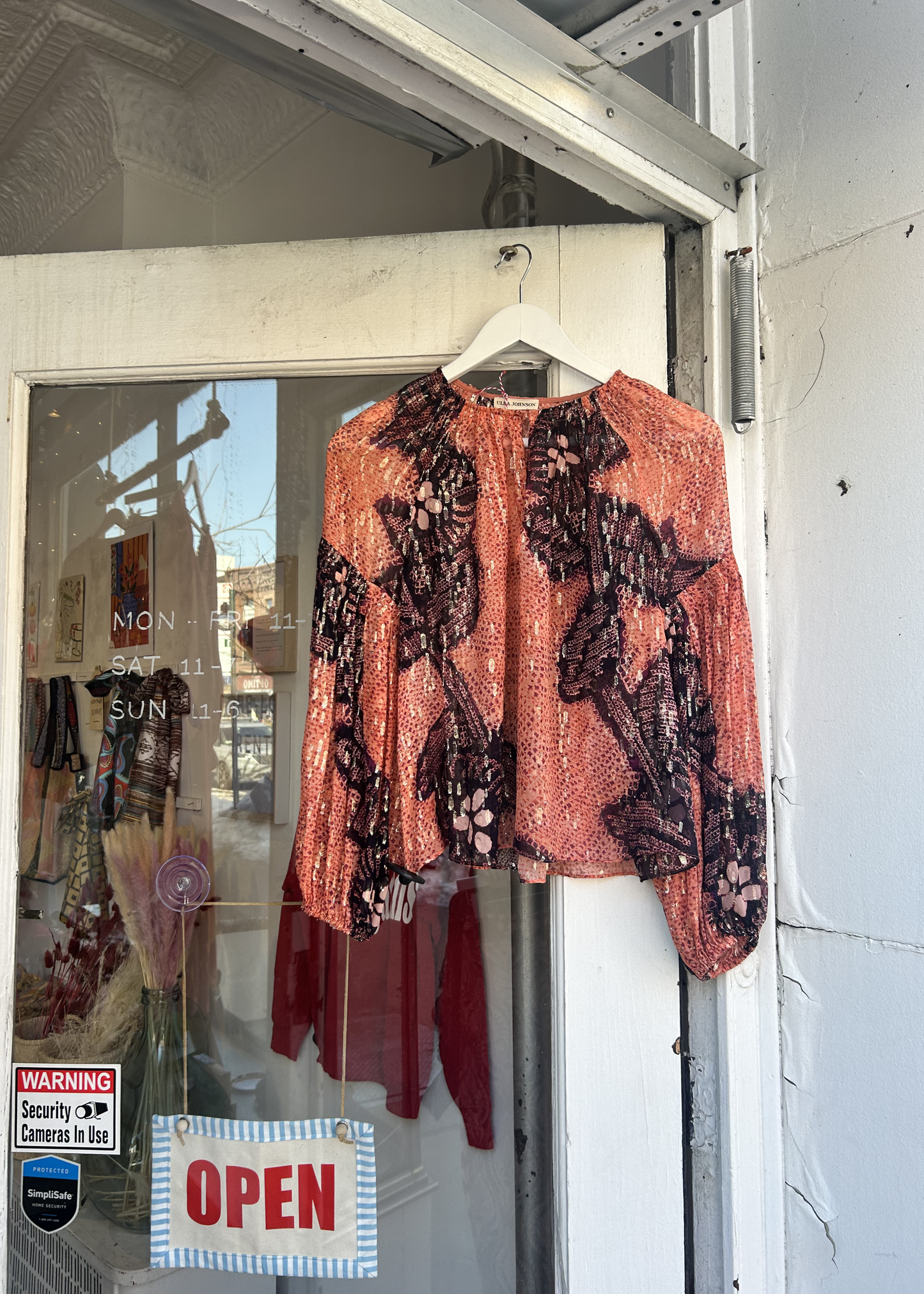 Ulla Johnson top, peach sequin