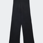 Cashmere straight fit pants, black