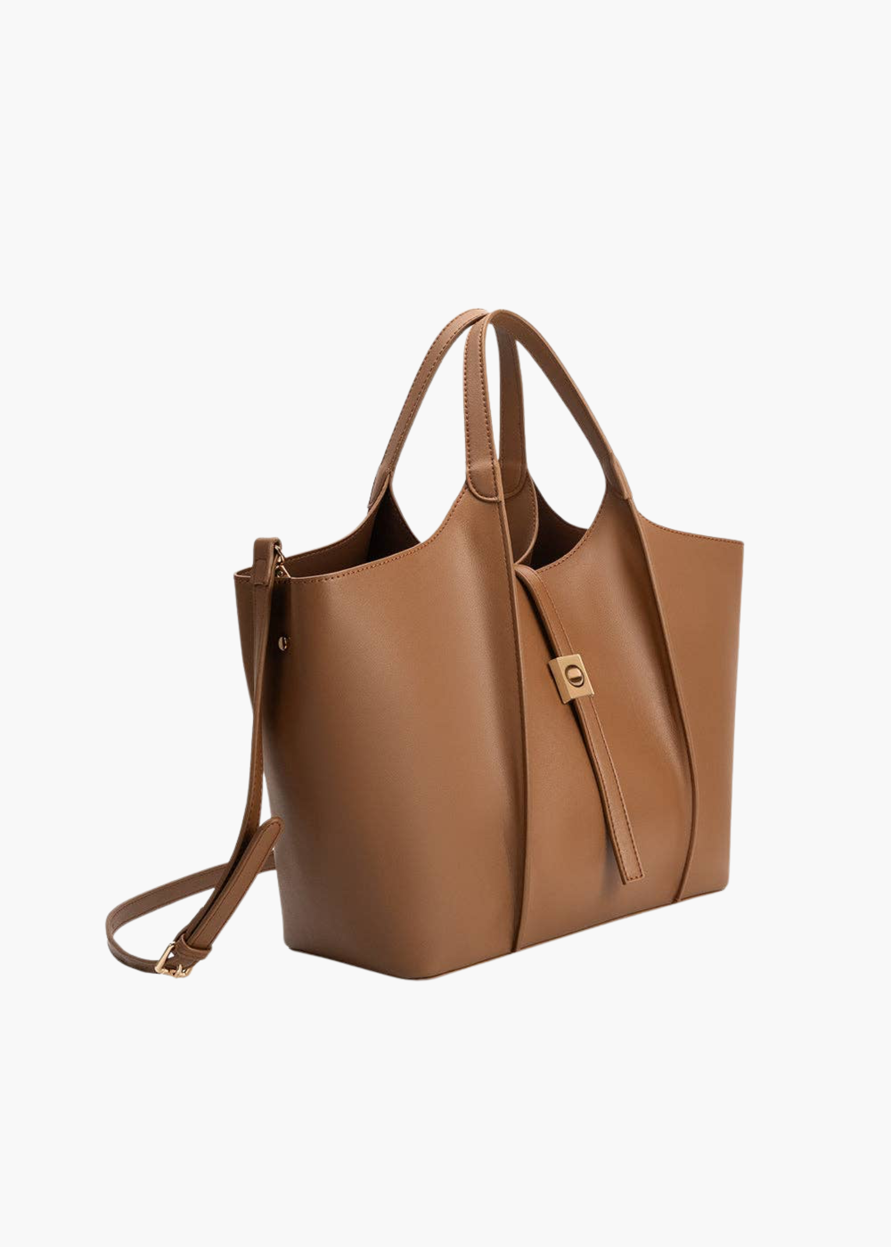 Malia mocha tote bag