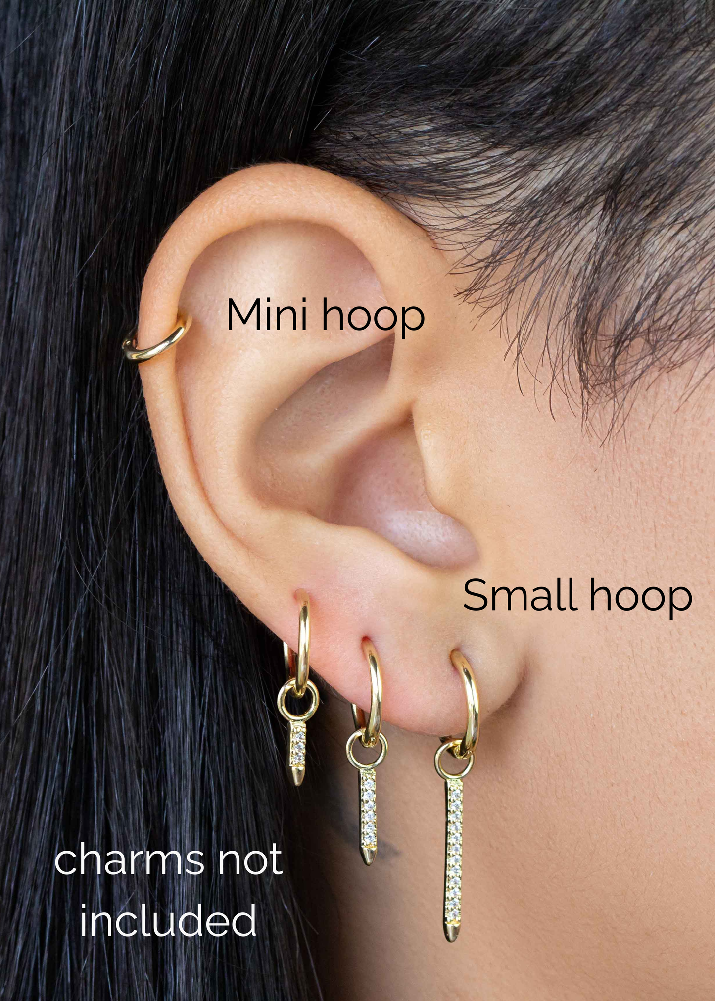 Seamless hoops, 2 sizes