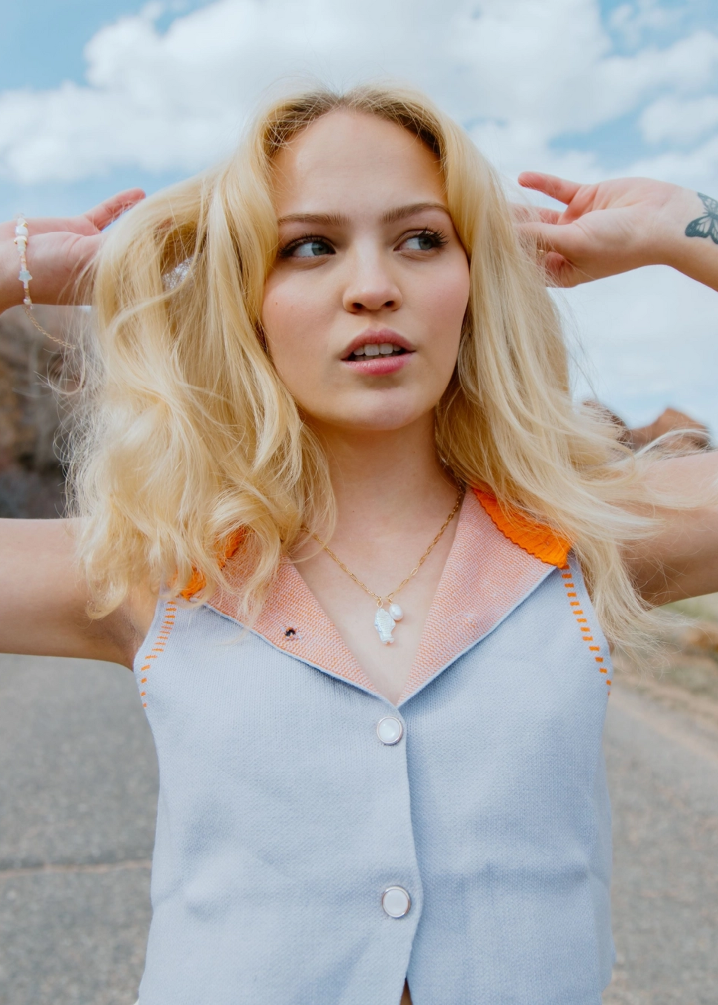 Off the hook fish necklace