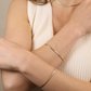 Diamond cut herringbone bracelet